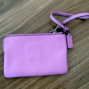 Coach X Gary Baseman Leather  Light Purple Pink Wrislet pre owned